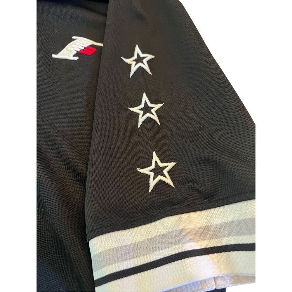Vintage Y2K Reebok L3 Allen Iverson The Answer Black & Silver Jersey Shirt Warm - Picture 2 of 7